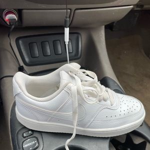 White Nike’s. Good condition.